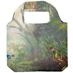 Peafowl Peacock Bird Birds Painting Art Wildlife Foldable Grocery Recycle Bag by Sarkoni