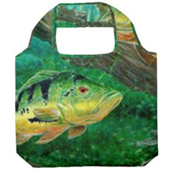 Peacock Bass Fishing Foldable Grocery Recycle Bag by Sarkoni