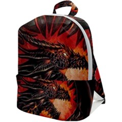 Dragon Zip Up Backpack by Ndabl3x