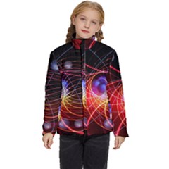 Physics Quantum Physics Particles Kids  Puffer Bubble Jacket Coat by Sarkoni