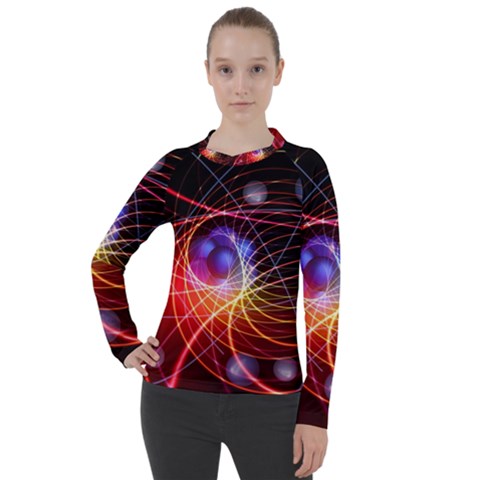 Physics Quantum Physics Particles Women s Pique Long Sleeve T-shirt by Sarkoni