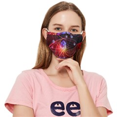 Physics Quantum Physics Particles Fitted Cloth Face Mask (adult) by Sarkoni