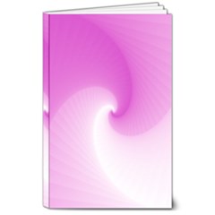 Abstract Spiral Pattern Background 8  X 10  Softcover Notebook