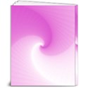 Abstract Spiral Pattern Background 8  x 10  Softcover Notebook View2