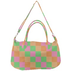 Checkerboard Pastel Squares Removable Strap Handbag by Grandong