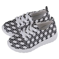 Pattern Monochrome Repeat Kids  Lightweight Sports Shoes by Apen