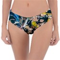 Art Graffiti Abstract Vintage Lines Reversible Classic Bikini Bottoms View3