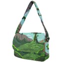 Adventure Time Cartoon Green Color Nature  Sky Courier Bag View2