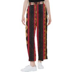 Textile Pattern Abstract Fabric Women s Pants  by Modalart