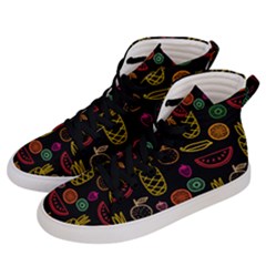 Fruits Icons Men s Hi-top Skate Sneakers by helloshirt