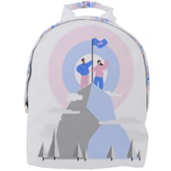 Achievement Success Mountain Clouds Mini Full Print Backpack by Modalart