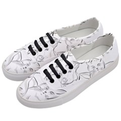 Dog Cat Domestic Animal Silhouette Women s Classic Low Top Sneakers by Modalart