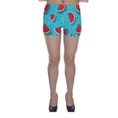 Watermelon Fruit Slice Skinny Shorts by Bedest