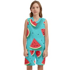 Watermelon Fruit Slice Kids  Basketball Mesh Set by Bedest