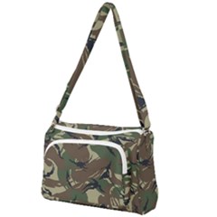 Camouflage Pattern Fabric Front Pocket Crossbody Bag by Bedest