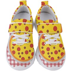 Pizza Table Pepperoni Sausage Kids  Velcro Strap Shoes by Ravend