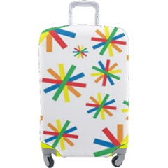 Celebrate Pattern Colorful Design Luggage Cover (large) by Ravend