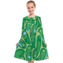 Golf Course Par Golf Course Green Kids  Midi Sailor Dress View1