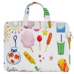 Summer Fair Food Goldfish Macbook Pro 13  Double Pocket Laptop Bag by Ravend