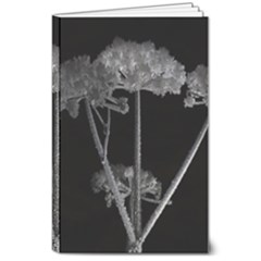 Dog Tube White Night Dark Ice 8  X 10  Softcover Notebook