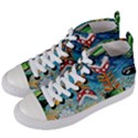 Cartoon Game Games Starry Night Doctor Who Van Gogh Parody Women s Mid-Top Canvas Sneakers View2