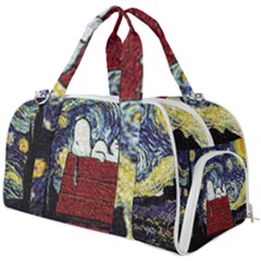 Cartoon Dog House Van Gogh Burner Gym Duffel Bag by Modalart