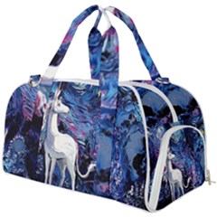 Unicorn Starry Night Print Van Gogh Burner Gym Duffel Bag by Modalart