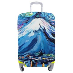 Mount Fuji Art Starry Night Van Gogh Luggage Cover (medium) by Modalart