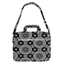 Black And White Pattern Background Structure MacBook Pro 16  Shoulder Laptop Bag View1