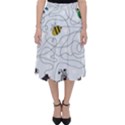 Dog Puzzle Maze Bee Butterfly Classic Midi Skirt View1