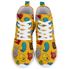 Graffiti Characters Seamless Ornament Women s Lightweight High Top Sneakers by Bedest