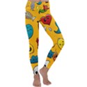 Graffiti Characters Seamless Ornament Kids  Lightweight Velour Classic Yoga Leggings View1