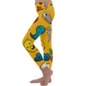 Graffiti Characters Seamless Ornament Kids  Lightweight Velour Classic Yoga Leggings View2