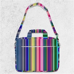 Pastel Colors Striped Pattern Macbook Pro 13  Shoulder Laptop Bag  by Pakjumat