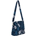 Pattern Flower Texture Zipper Messenger Bag View1