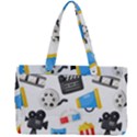 Cinema Icons Pattern Seamless Signs Symbols Collection Icon Canvas Work Bag View2