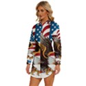 American Eagle Clip Art Womens Long Sleeve Shirt Dress View2