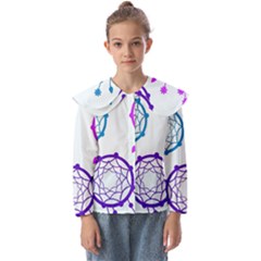 Dreamcatcher Dream Catcher Pattern Kids  Peter Pan Collar Blouse by Hannah976