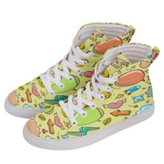 Cute Sketch Child Graphic Funny Men s Hi-top Skate Sneakers by Hannah976