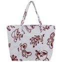 Red And White Christmas Breakfast  Zip Up Canvas Bag View3