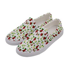 Warm Christmas  Women s Canvas Slip Ons by ConteMonfrey