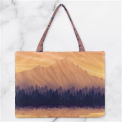 Landscape Nature Mountains Sky Zipper Medium Tote Bag by Hannah976