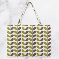 Leaf Plant Pattern Seamless Zipper Medium Tote Bag by Hannah976