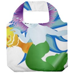 Mermaid Fantasy Undersea Merman Foldable Grocery Recycle Bag by Sarkoni