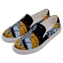 Astronaut Planet Space Science Men s Canvas Slip Ons View2