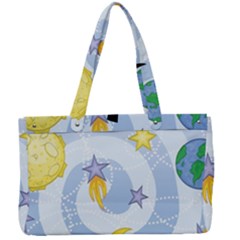 Science Fiction Outer Space Canvas Work Bag by Sarkoni