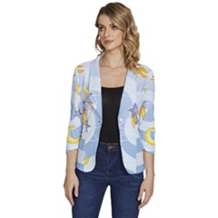 Science Fiction Outer Space Women s One-button 3/4 Sleeve Short Jacket by Sarkoni