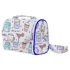 Drinks Cocktails Doodles Coffee Satchel Shoulder Bag by Apen