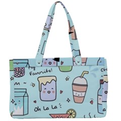 Drinks Cocktails Doodle Coffee Canvas Work Bag by Apen