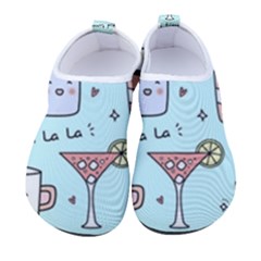 Drinks Cocktails Doodle Coffee Men s Sock-style Water Shoes by Apen